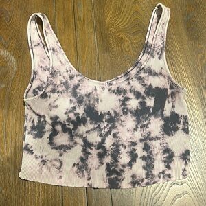 Garage Cropped Tie Dye Tank Top